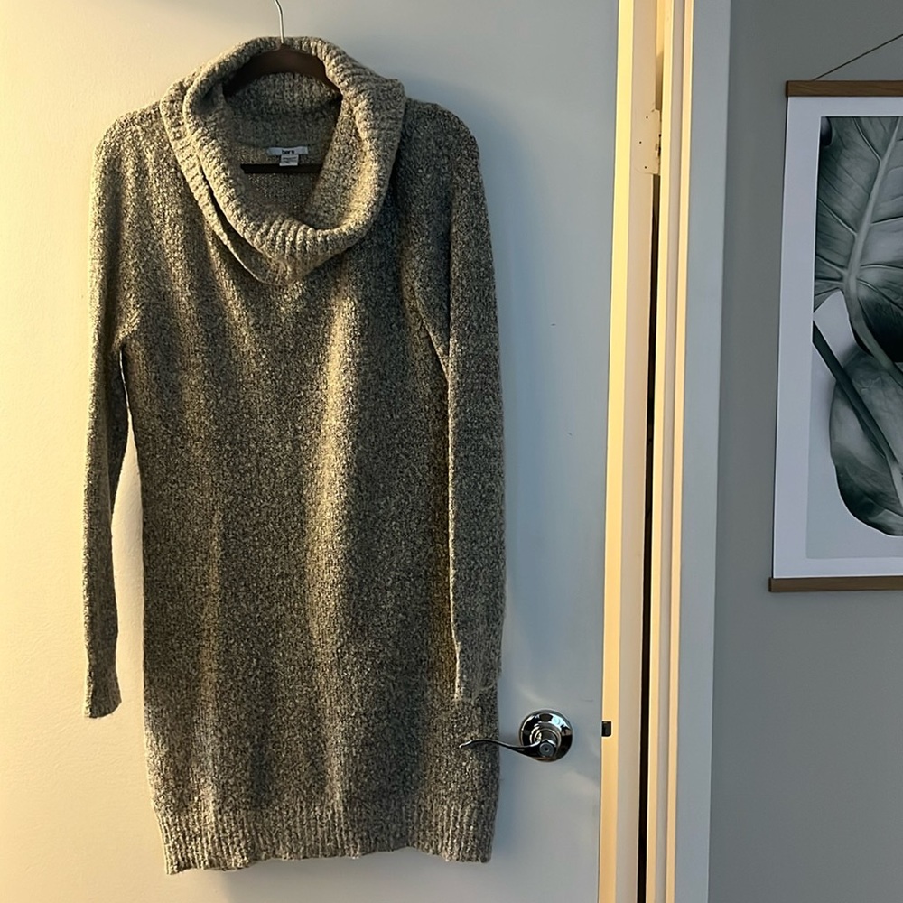 Bar III Silver grey sweater dress size XL